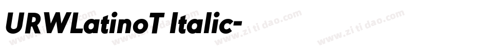 URWLatinoT Italic字体转换